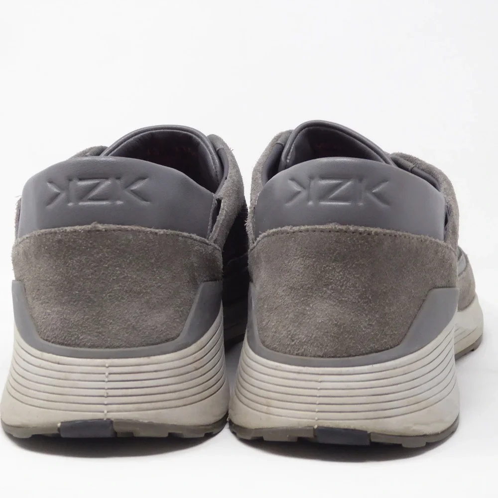 Kizik Mens Cupertino Sneakers Gray Suede Mesh Slip On Hands Free Size 11M